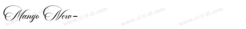 Mango New字体转换